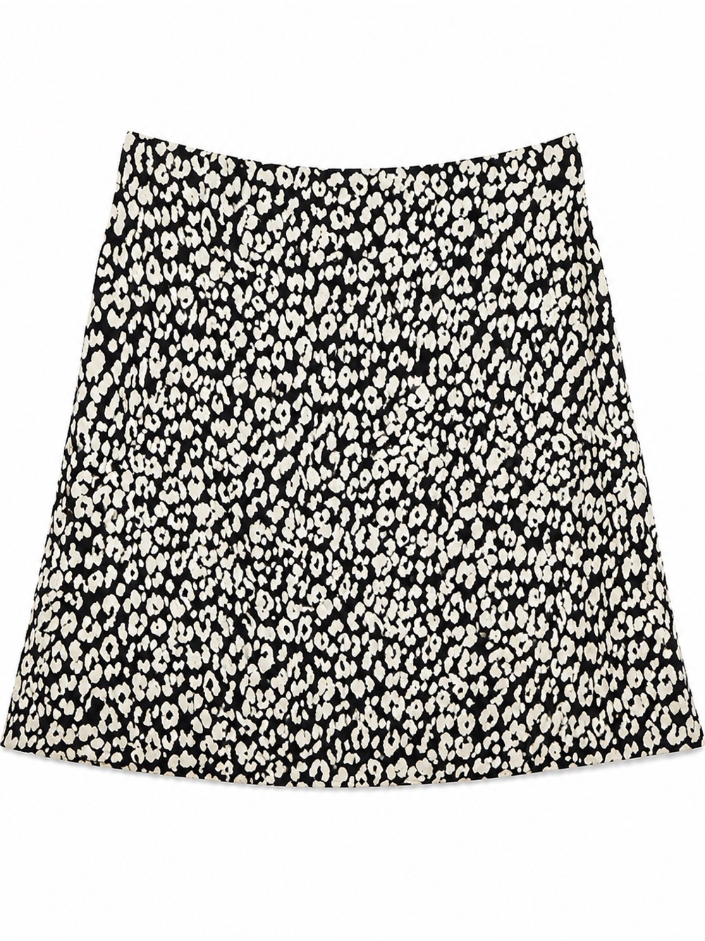 Princess Polly Black and White Floral A-Line Skirt